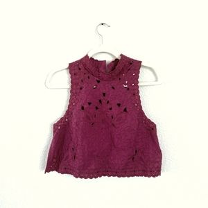 Free People Sleeveless Purple Top